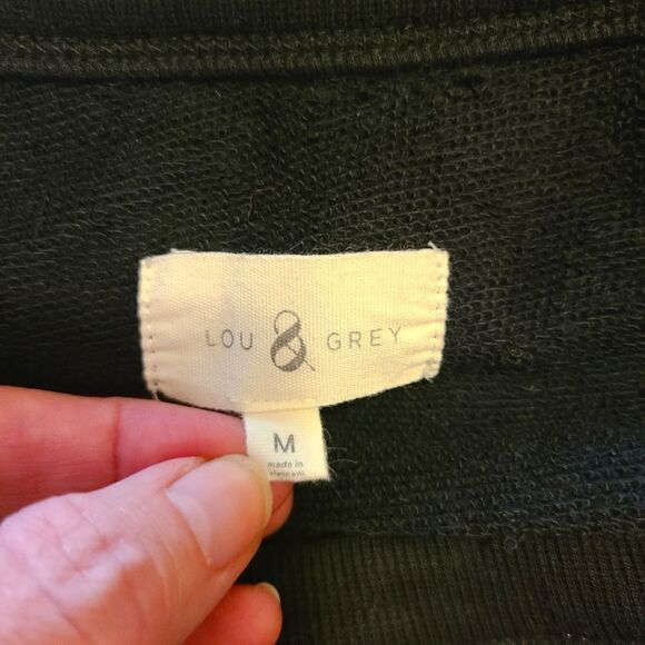 Lou & Grey Cherry Terry Sweatshirt Medium - Picture 5 of 8